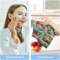 thumbnail image 7 of Coolnut Fancy Leopard Aqua Washcloths Towels, Highly Absorbent and Soft Cotton Face Cloths, 6 Pack Quick Dry Wash Cloths - 12 X 12 Inches Washcloth Gift, 7 of 7