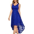 thumbnail image 3 of Dressystar Women Floral Lace Bridesmaid Dress Female Knee-Length Swing Cocktail Party Dress, 3 of 8