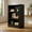3 Tier Black, variant on Resenkos Bookshelf, Open Bookcase Book Bookshelf,Storage Bookshelf Unit Plant Stand,3-Tier Bookcase Open Display Rack Cabinet , Adult, Brown