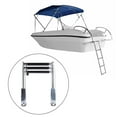 thumbnail image 6 of Pontoon Boat Ladder Extendable Ladder Equipment Non Slip Assist Boarding Ladder Folding Ladder for Speedboat, Pontoon Boat 3 Steps, 6 of 8