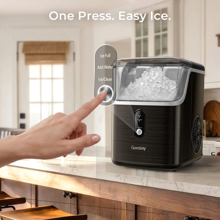 Goosiay 33-Pound Nugget Ice Maker, Stainless Steel photo 8