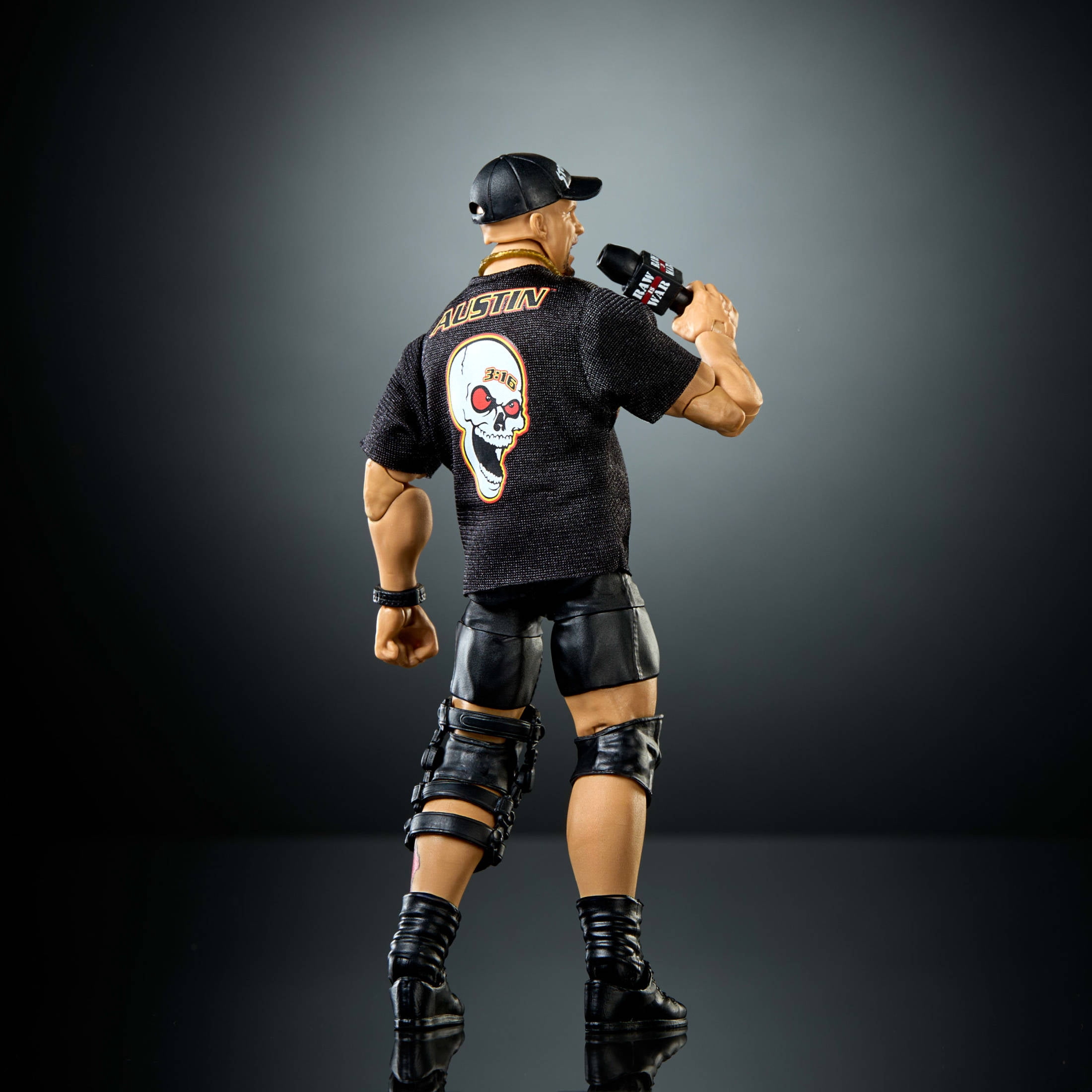 WWE Elite “Stone Cold” Steve Austin Action Figure, Series #122, 6-inch Collectible with Accessories