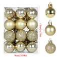 thumbnail image 3 of Qwtwty 24 Pcs Christmas Ornaments Set, Shatterproof Christmas Hanging Pendants for Home Party Wedding Holiday Decor, 3 of 8