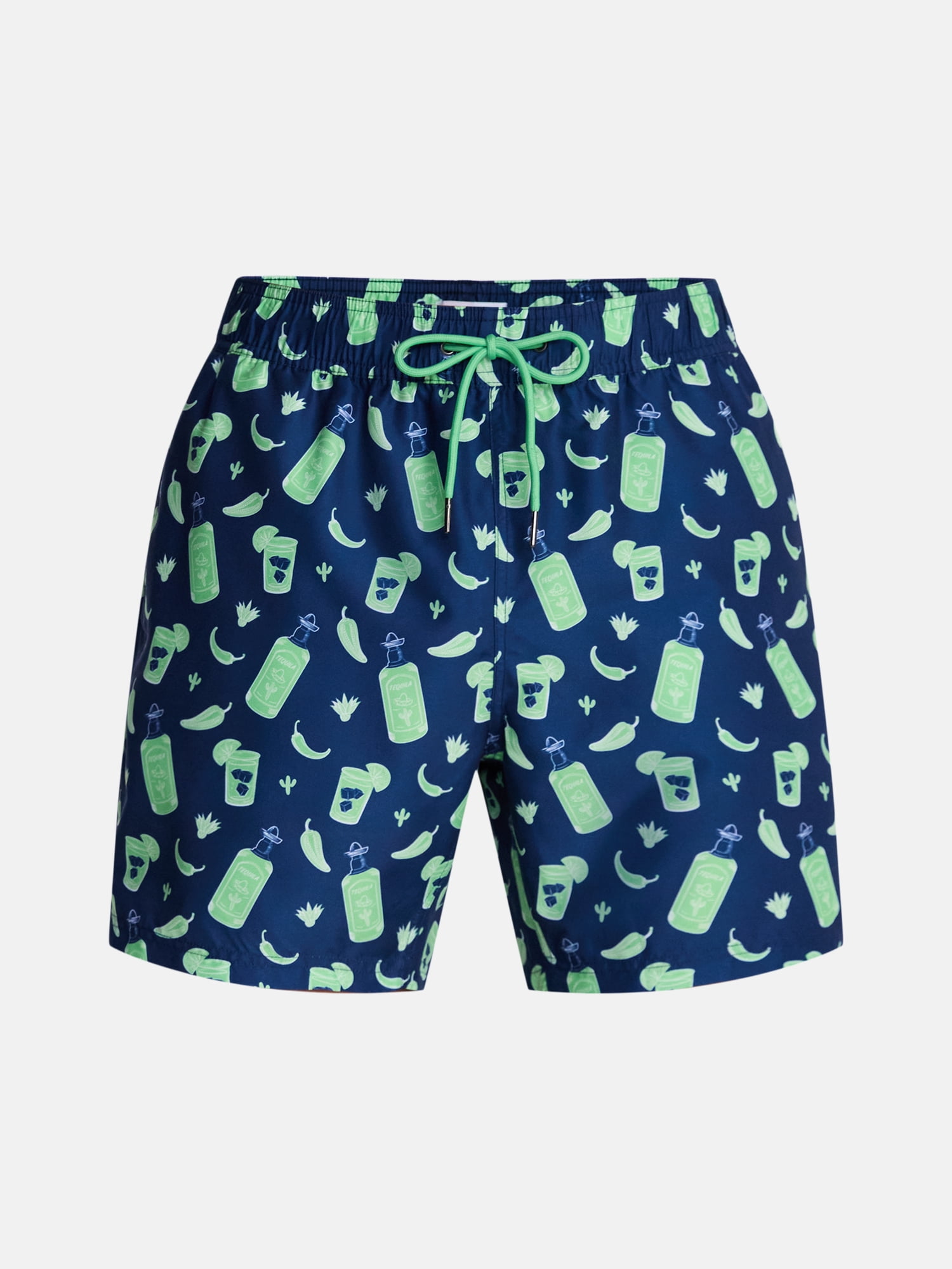 Party Sharks Men's Swim Trunks, 6.5" Inseam, Sizes S-XL