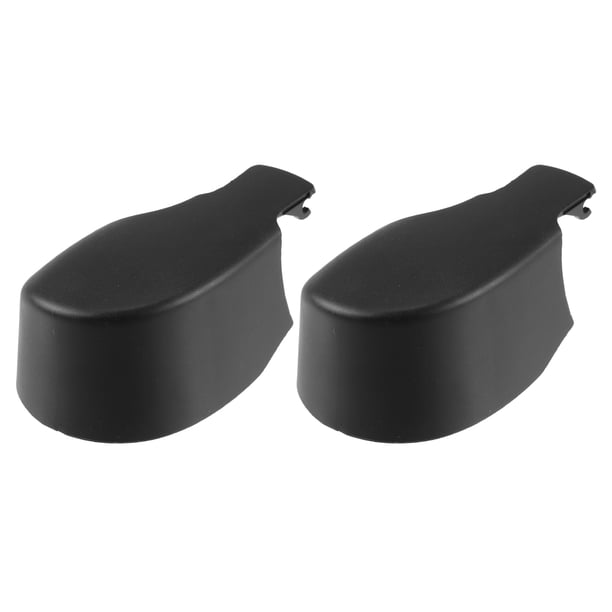 Trasero Parabrisas Limpiaparabrisas Brazo Tuerca Cubierta Tapa para VW Golf 6 - 2uds Negro