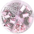 thumbnail image 1 of Paper Clips Binder Clips Push Pins Sets+acrylic Box-office Supplies, 1 of 4