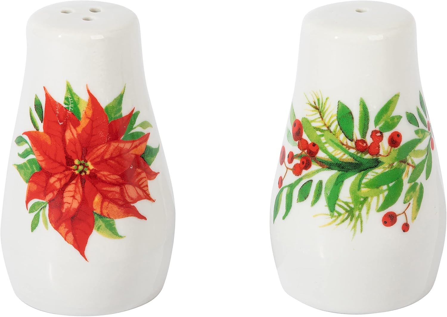 Gibson Home Magic Poinsettia 4 Piece Serving and Accessories Set