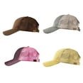 thumbnail image 4 of jiaroswwei Fashion Women Anti Sun Glitter Mesh Adjustable Ponytail Hat Cotton Baseball Cap, 4 of 8