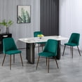 thumbnail image 2 of HOMCOM Dining Chairs Set of 4, Accent Chair with Velvet-touch Upholstery, 2 of 10
