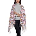 thumbnail image 2 of Honeii love heart Print Scarf Oversized Scarf Tassel Fall Winter Thick Scarf Warm Shawl Women,Women's Scarves & Wraps, 2 of 8