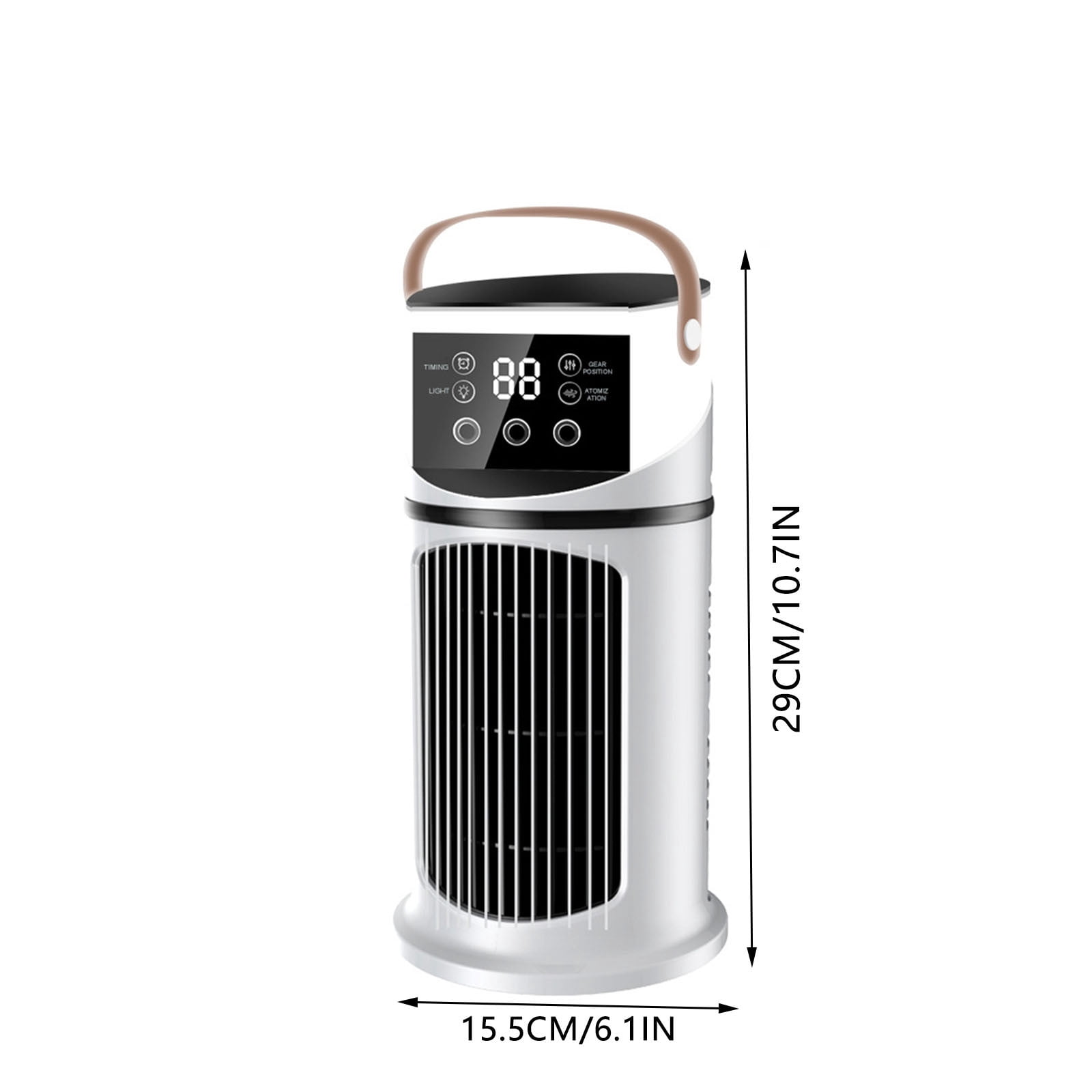 Bfogop Battery Powered Air Conditioner, Rechargeable Small Air Conditioner for Room,Personal Air Cooler, Portable Mini AC Unit Cooling Fan for Camping,Tent,Car,Desktop,Bedroom