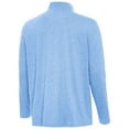 thumbnail image 3 of Men's Antigua  Heather Sky Blue Chicago Sky Hunk Quarter-Zip Top, 3 of 3