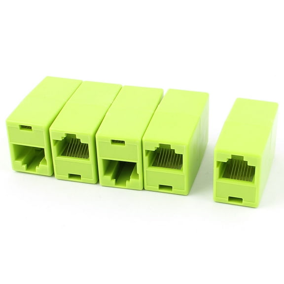 5Pcs RJ45 8P8C F/F Network Cable Connector Adapter Extender Coupler Joiner