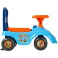 thumbnail image 5 of Blippi Unisex Kid Push & Pedal Ride-on by Dynacraft, Plastic Light Blue, 19.29x8.27x 4.76 inches, 3.79 lbs, 1 Count, 5 of 6