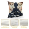 thumbnail image 4 of YINGXI Long Distance Friendship Gifts Side by Side or Miles Apart Friends Best Gift to Sisters Appreciation Gift Birthday Gift Flannel Throw Pillow Case Square 12x12in, 4 of 5