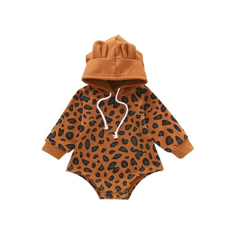 

Honeeladyy Newborn Infant Baby Girls Boys Christmas Cartoon Print Romper Jumpsuit Sets Khaki