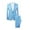 Light blue, variant on Men's Suits 3 Piece Slim Fit Suit Set,One Button Wedding Business Tuxedo Solid Blazer Jacket Vest Pants(Black,4XL)