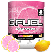 (2 pack) G Fuel Elite Energy and Endurance Tub, Pink Lemonade, 40 Servings