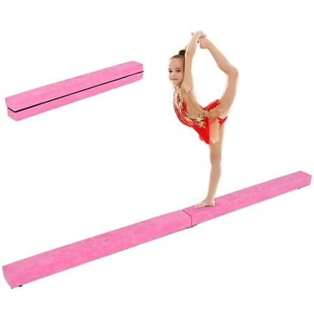 Costway 7' Sectional Gymnastics Floor Balance Beam Skill Performance Training (Best Home Gymnastics Beam)