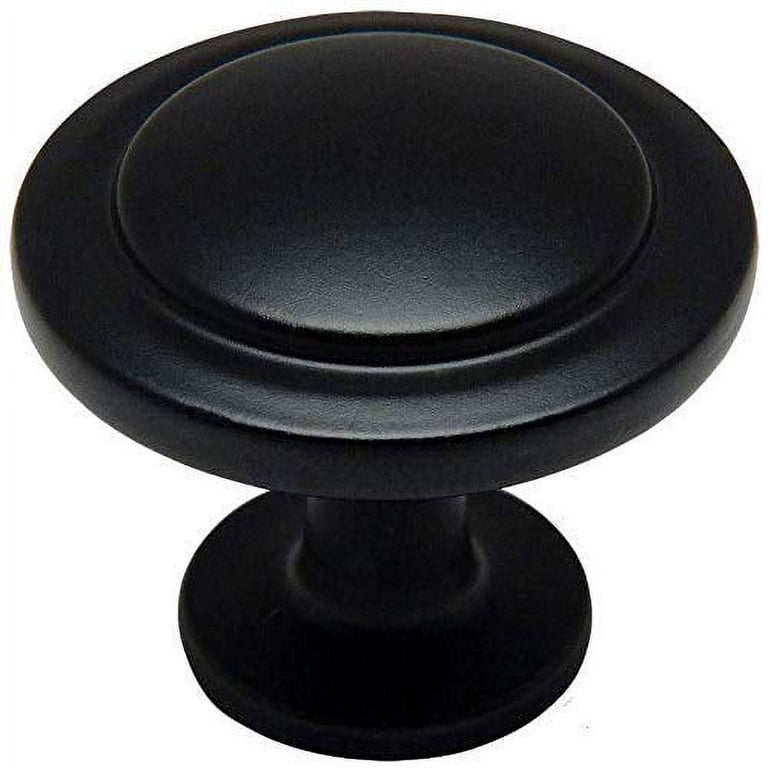 Cosmas 5560FB Flat Black Cabinet Hardware Round Knob - 1-1/4 Cosmas 5560FB Flat Black Cabinet Hardware Round Knob - 1-1/4