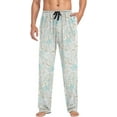 thumbnail image 4 of FREEAMG Seashell Pajama Pants for Men, Men's Separate Bottoms, Comfortable Sleep Lounge Pj Pants, 4 of 7