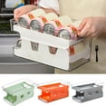 thumbnail image 2 of CNKOO Beverage Can Organizer Space-Saving Fridge Storage Box Beer Double-layer Soda Can Organizer for Kitchen Home, 2 of 12