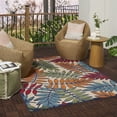 thumbnail image 5 of Nourison Aloha Indoor/Outdoor Tropical Botanical Multicolor 5'3" x 7'5" Area Rug, (5' x 8'), 5 of 13
