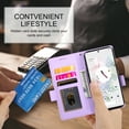 thumbnail image 6 of Designed for Google Pixel 7 Pro Wallet Case, with Card Slots Strong Magnetic Closure PU Leather Flip Fold Shockproof Kickstand Durable Purse Flip Case for Google Pixel 7 Pro - Purple, 6 of 7