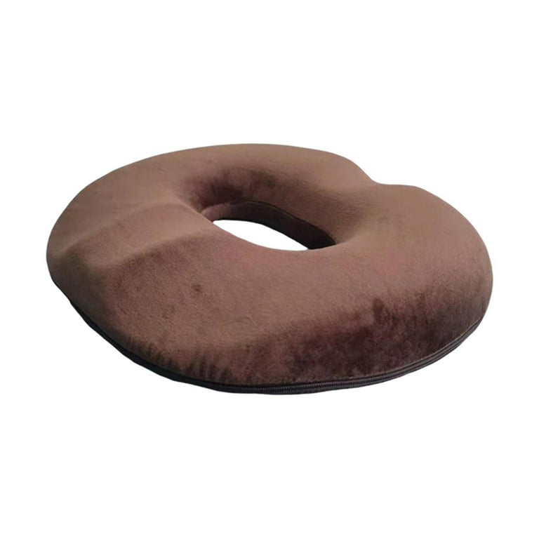 Donut Pillow Comfort Sitting Pad for Tailbone Pain Perineal Surgery Coffee