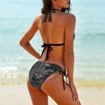 thumbnail image 2 of Chemistry And Science Elements Doodle Icons Women's Bikini V Neck Swimsuit Set 2 Piece Over Size Bathing Suit Side Triangle Bathing Suit, 2 of 9