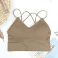 thumbnail image 2 of Fesfesfes Women's Sports Bras Sling Bra Without Steel Ring Sports Underwear Cross Back Teen Girls Bras, 2 of 3