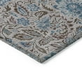 thumbnail image 5 of HomeRoots 580452 9 x 12 ft. Floral Washable Indoor & Outdoor Rectangle Area Rug, Brown & Blue, 5 of 5