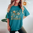 thumbnail image 4 of Drses Cute Spring Tshirt Oversized Floral Graphic Tees Vintage Wildflower Shirt Womens Boho Hiking T Shirt Summer Plant Tops, 4 of 7