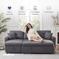 thumbnail image 2 of SOFÁ CAMA CON ALMACENAMIENTO WAYFAIR GRIS OXFORD, 2 of 7