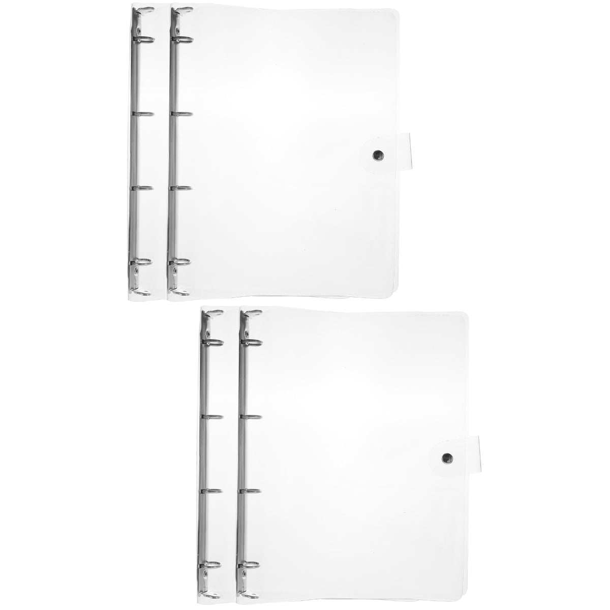 SKISUNO A4 Notebook Binder, Clear Design, and Versatile, 4Pcs