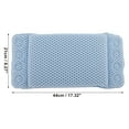 thumbnail image 3 of Unique Bargains 1 Pc Rectangle Style Bath Pillow for Head and Neck 17.32"x8.27"x2.17" Blue, 3 of 6