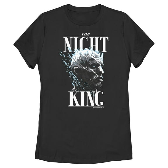 Women's Game of Thrones The Night King's Portrait  Graphic Tee Black Small