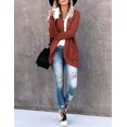 thumbnail image 4 of Women's Long Sleeve Open Front Cardigan Sweaters Lightweight Soft Knit Drape Outerwear with Pockets, 4 of 5