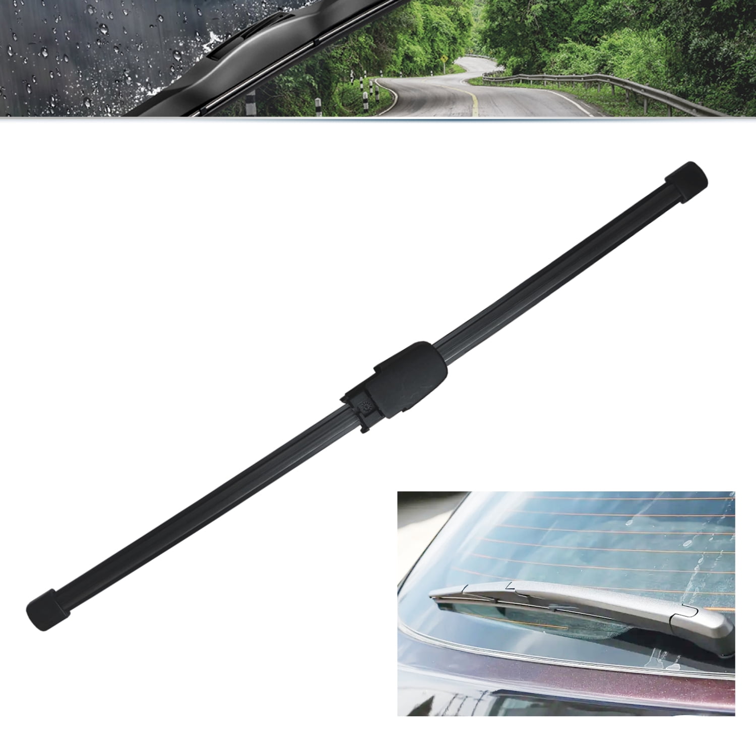 SOCOOL 3 Wipers 24+21+13V Front Windshield Wiper Blades with Rear Wiper Compatible with 2009-2017 Volkswagen Tiguan，2PCS Front Wiper + 1PC Rear Wiper (Set of 3)，Y22M572B