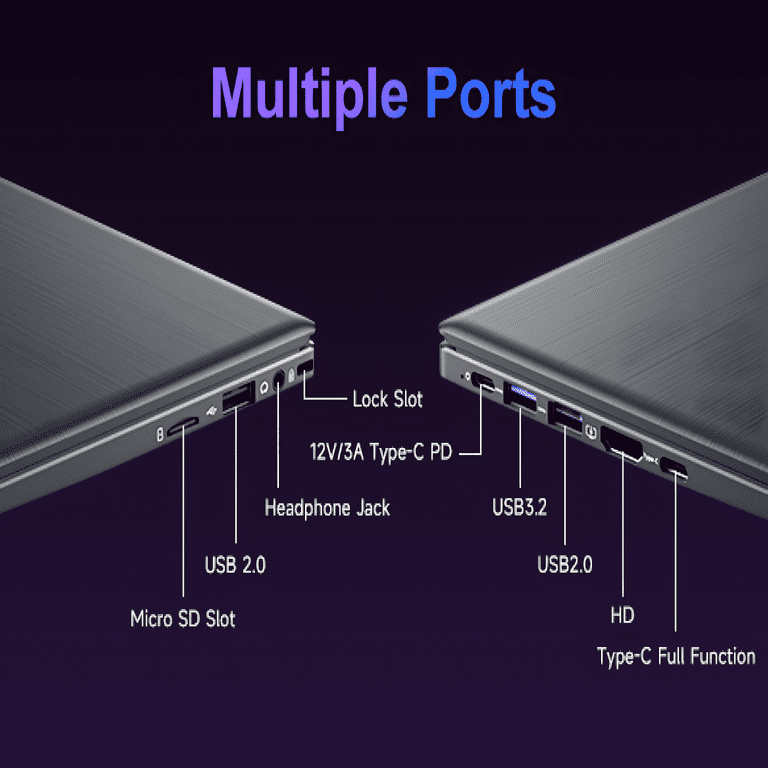 Akocrsiy 15.6 Inch Laptop with 12GB RAM, 1TB SSD, Intel Alder Lake