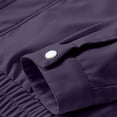 thumbnail image 5 of Jackets for Men Casual Loose Stand Collar Waterproof Jacket with Pockets Side Hand Hoodless Outwear Fashion Stylish Lightweight Windbreaker, 5 of 8