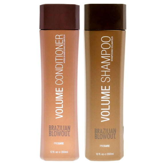 Brazilian Blowout Volume Shampoo and Conditioner Kit , 2 Pc Kit 12oz Shampoo, 12oz Conditioner