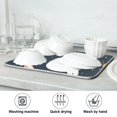 thumbnail image 7 of Yayeee Dish Drying Mat for Kitchen Counter 16"x18" Microfiber Absorbent Pad, Playful Winter, 7 of 7