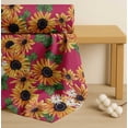 thumbnail image 4 of Soimoi Pink Cotton Poplin Fabric Leaves & Sunflower Floral Decor Fabric Printed Yard 42 Inch Wide, 4 of 7