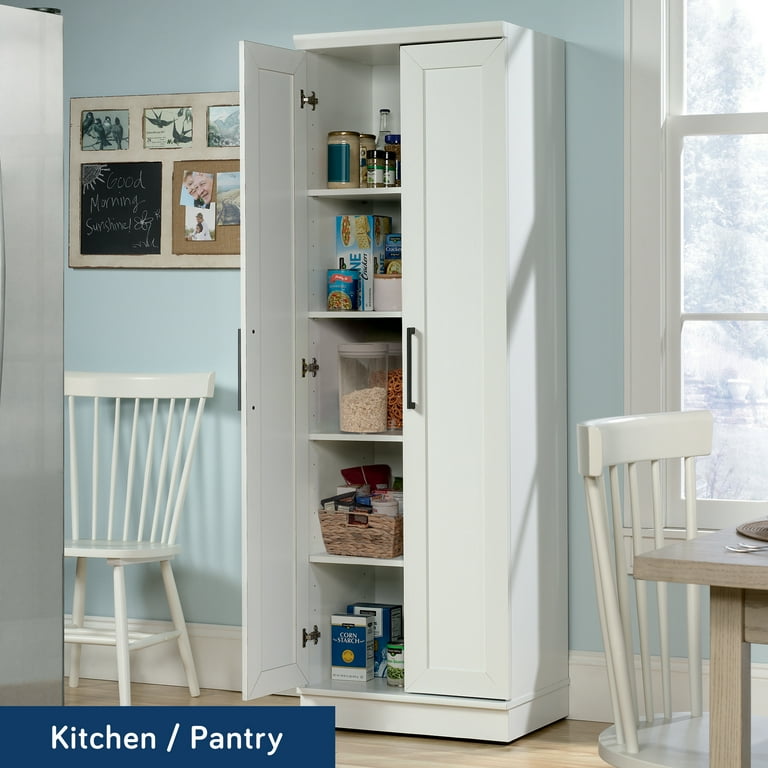 White Finish Wood Kitchen Storage Cabinet White Finish Wood Kitchen Storage Cabinet