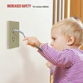 thumbnail image 4 of ENERLITES Child Proof Outlet Cover, Self-Closing, Fits Both Duplex and Decorator Outlet, Safety Design, Tamper-Resistant Socket Plug for Receptacle, UL Listed, 8800-TR, Glossy Ivory, 4 of 5