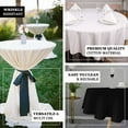 thumbnail image 4 of Efavormart 70" Round Tablelinens Commercial grade 100% Cotton Tablecloth For Wedding Party Home Decor - Black, 4 of 10