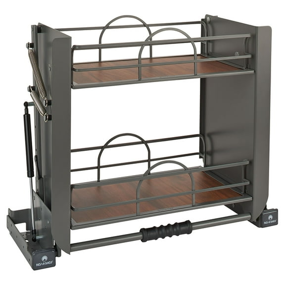 Rev-A-Shelf 5PD-24FOG 24" Gray Convenient Wall Pull-Down Shelf