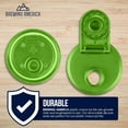 thumbnail image 3 of Mason Jar Lids Wide Mouth Plastic - Leak Proof Flip Cap - Lime Green 4 Pack - Made in the USA, 3 of 10