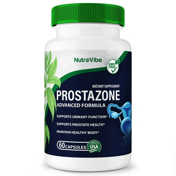 Prostazone - Official Prostazone Pills For Prostate Heath, All Natural Formula To Support Control, Energy & Overall Well-Being, Review (60 Capsules)